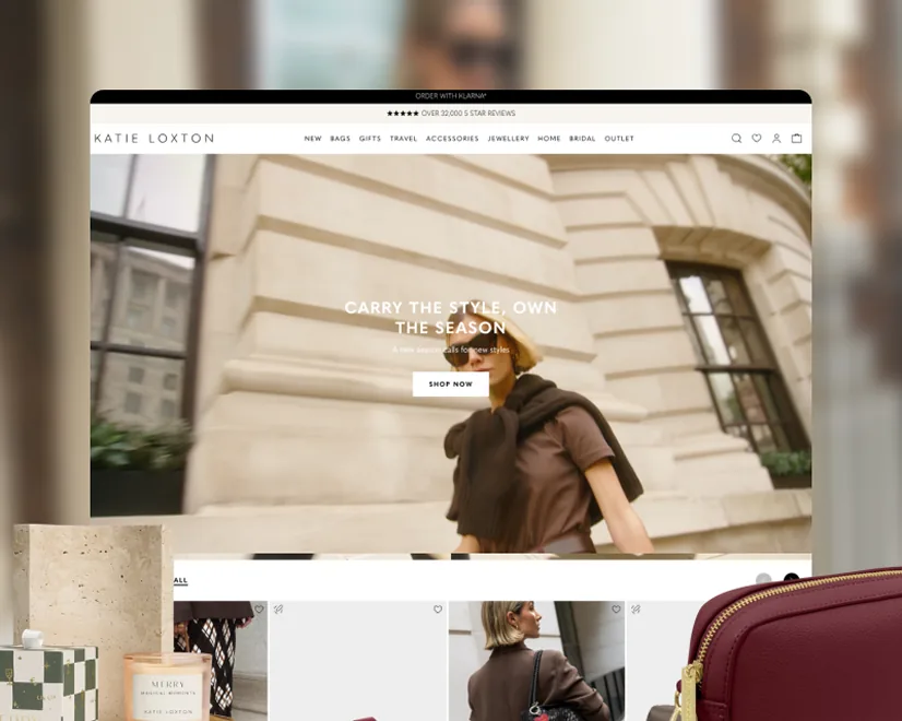 Katie Loxton storefront built on Venta Theme